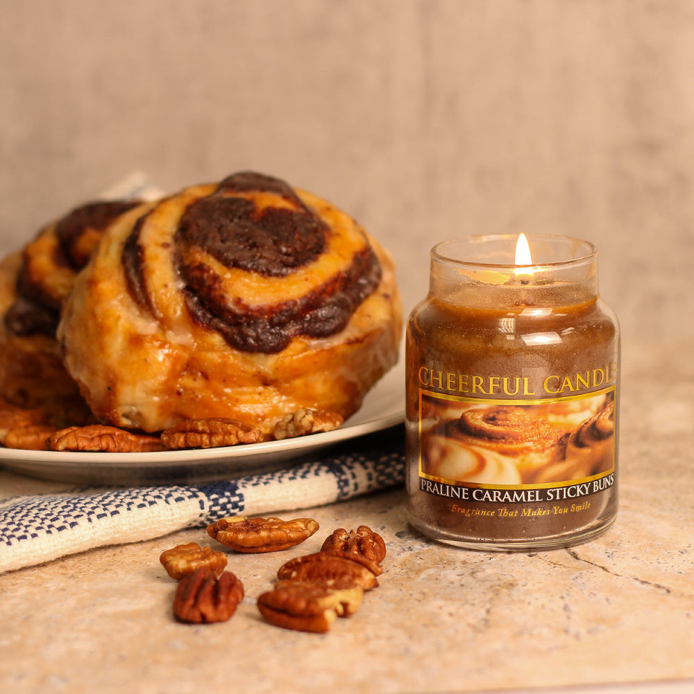 Praline Caramel Sticky Buns - 6 oz Cheerful Candle