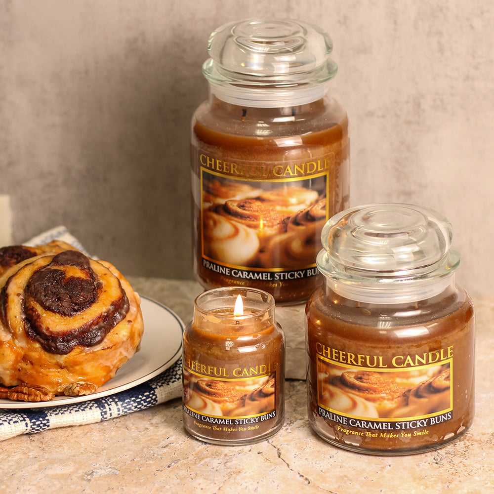 Praline Caramel Sticky Buns - 24 oz Cheerful Candle