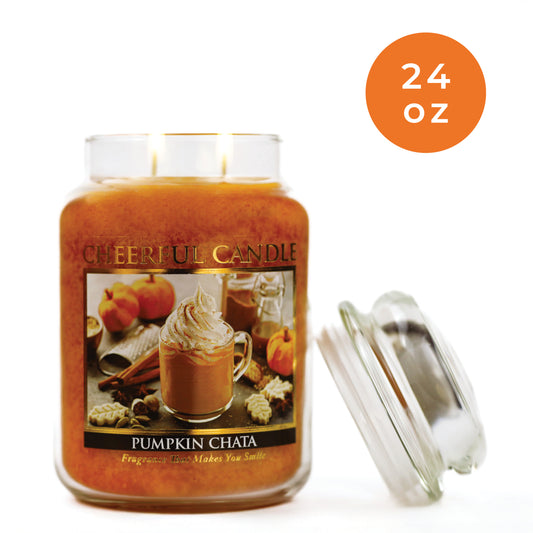 Pumpkin Chata - 24 oz Cheerful Candle