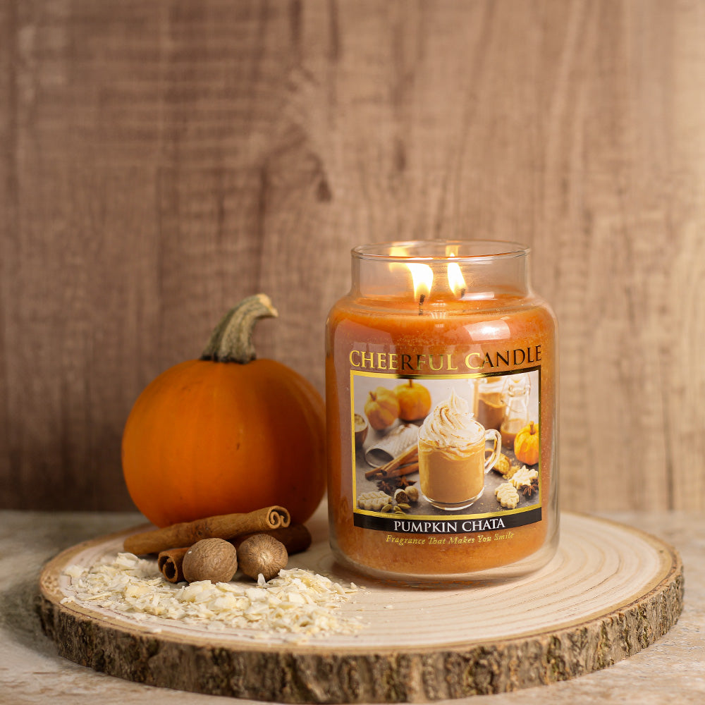 Pumpkin Chata - 24 oz Cheerful Candle