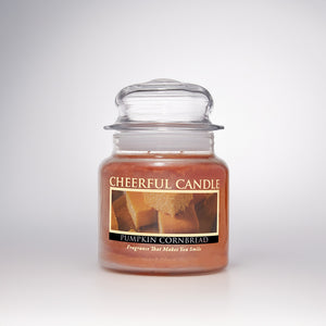 Pumpkin Cornbread Scented Candle -16 oz, Double Wick, Cheerful Candle