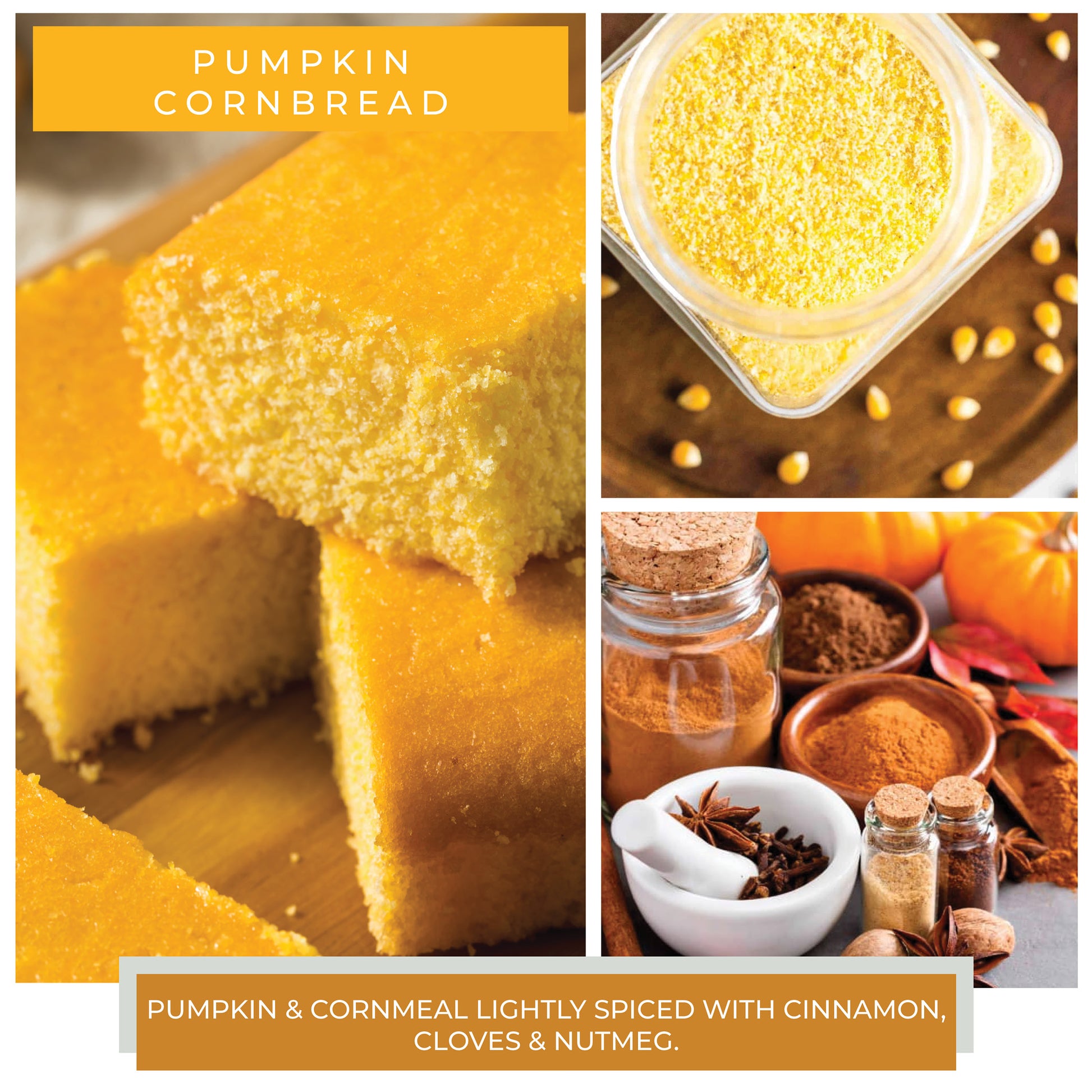 Pumpkin Cornbread - 6 oz Baby Candle