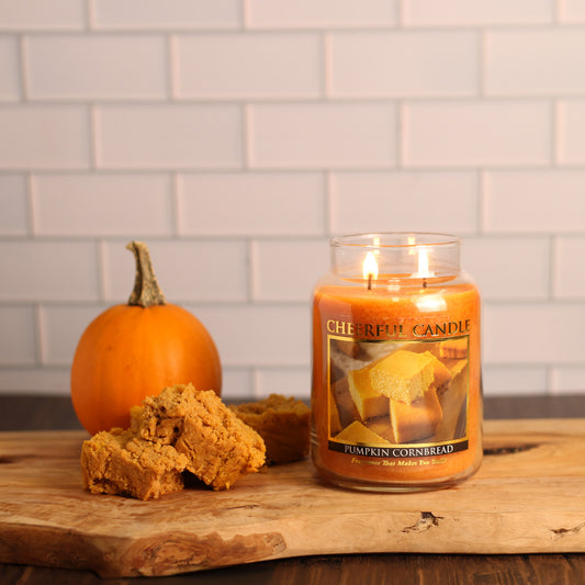 Pumpkin Cornbread - 24 oz Cheerful Candle