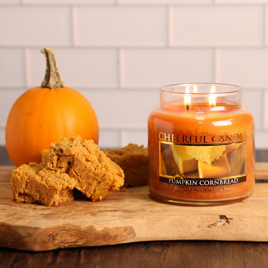 Pumpkin Cornbread - 16 oz Cheerful Candle