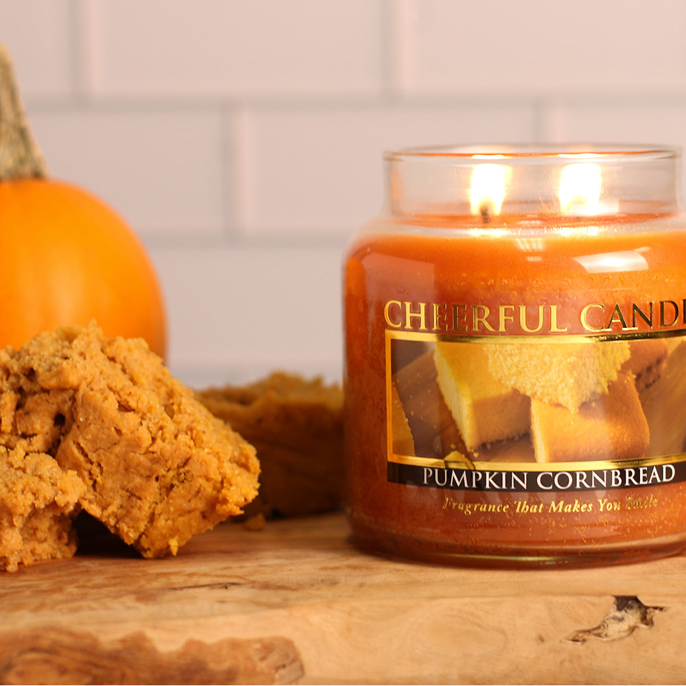 Pumpkin Cornbread - 16 oz Cheerful Candle