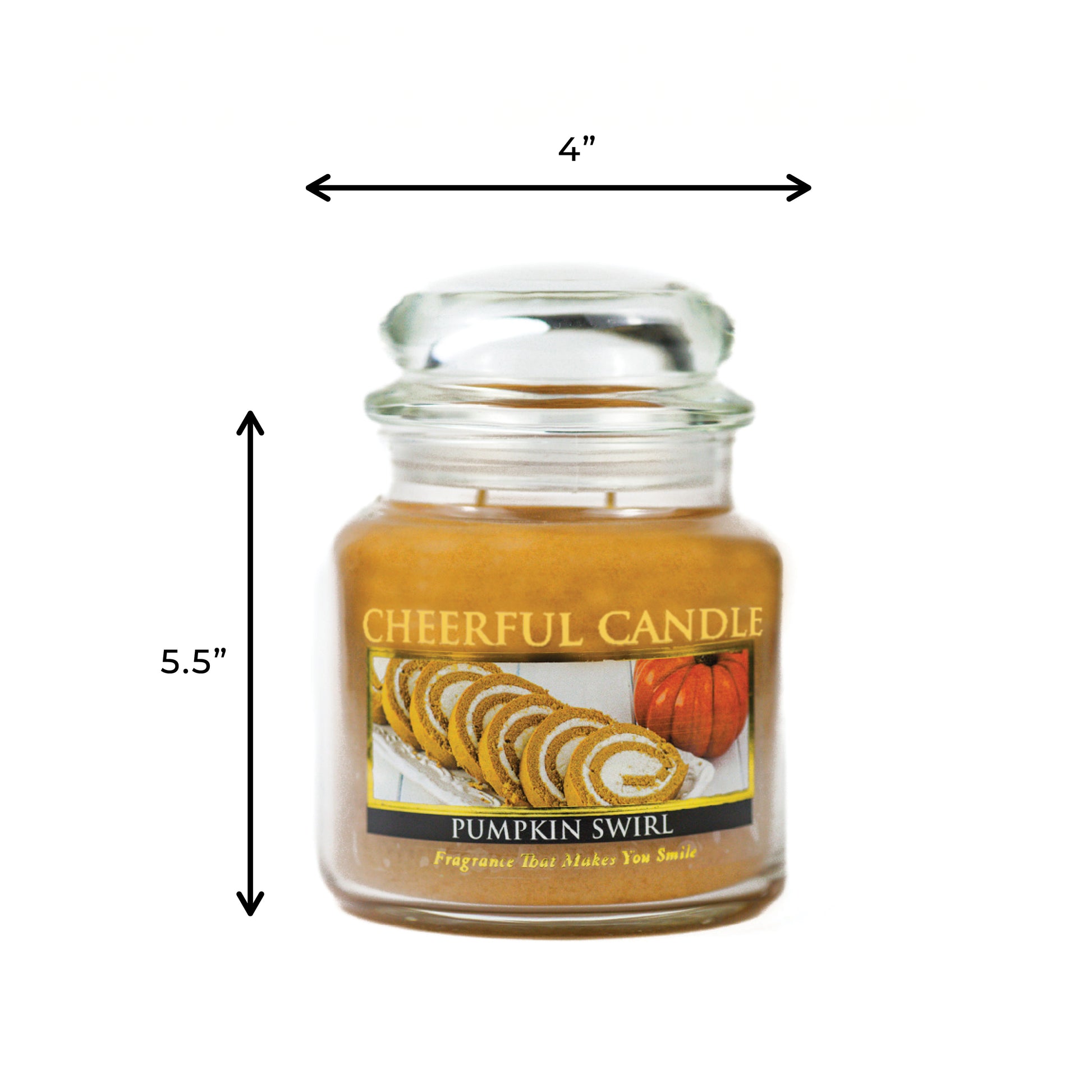 Pumpkin Swirl - 16 oz Cheerful Candle