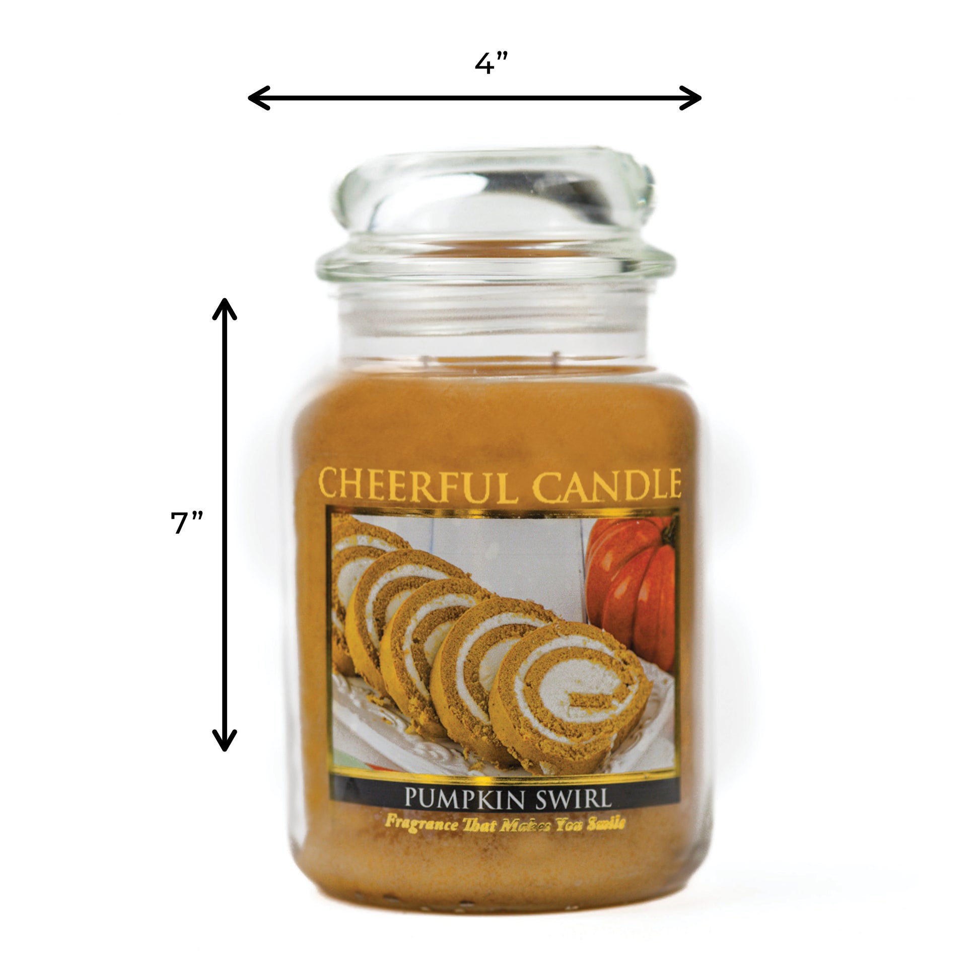 Pumpkin Swirl - 24 oz Cheerful Candle