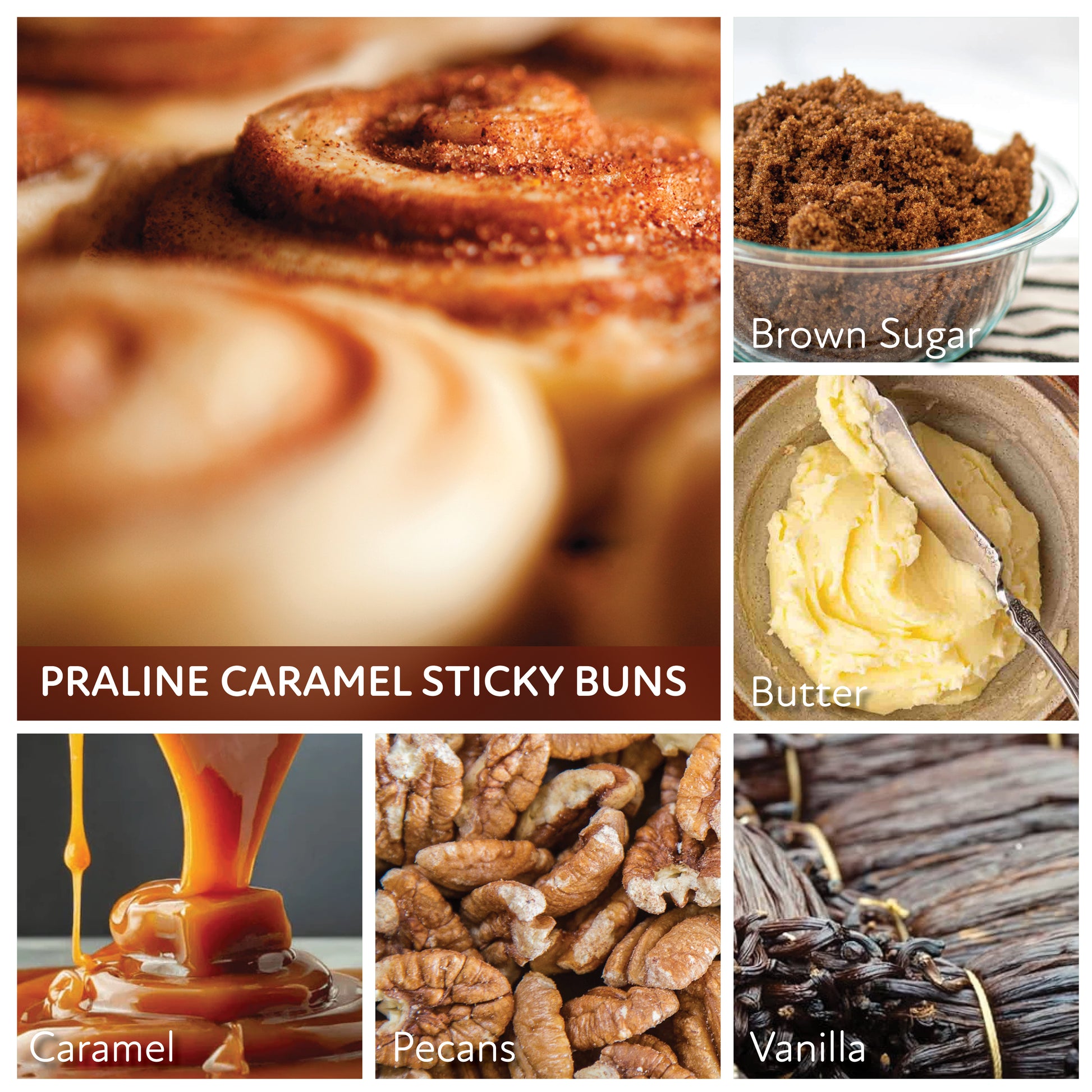 Praline Caramel Sticky Buns - 34 oz Papa Candle