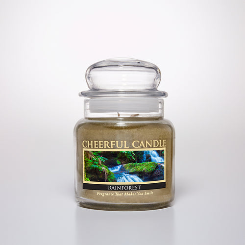 Rainforest Scented Candle -16 oz, Double Wick, Cheerful Candle