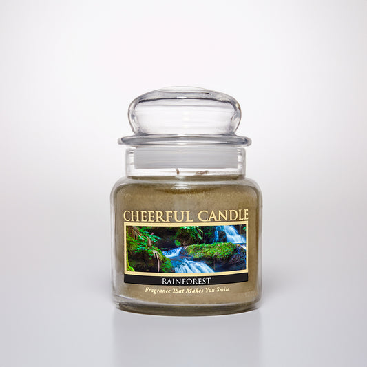 Rainforest Scented Candle -16 oz, Double Wick, Cheerful Candle