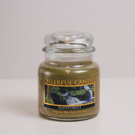 Rainforest Scented Candle -16 oz, Double Wick, Cheerful Candle