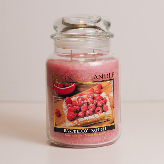 Raspberry Danish - 24 oz Cheerful Candle