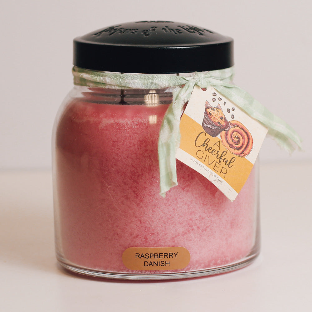 Raspberry Danish - 34 oz Papa Candle