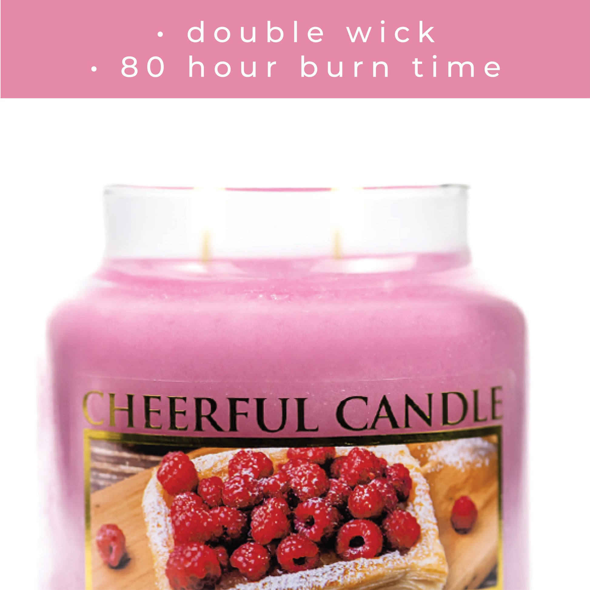 Raspberry Danish - 16 oz Cheerful Candle