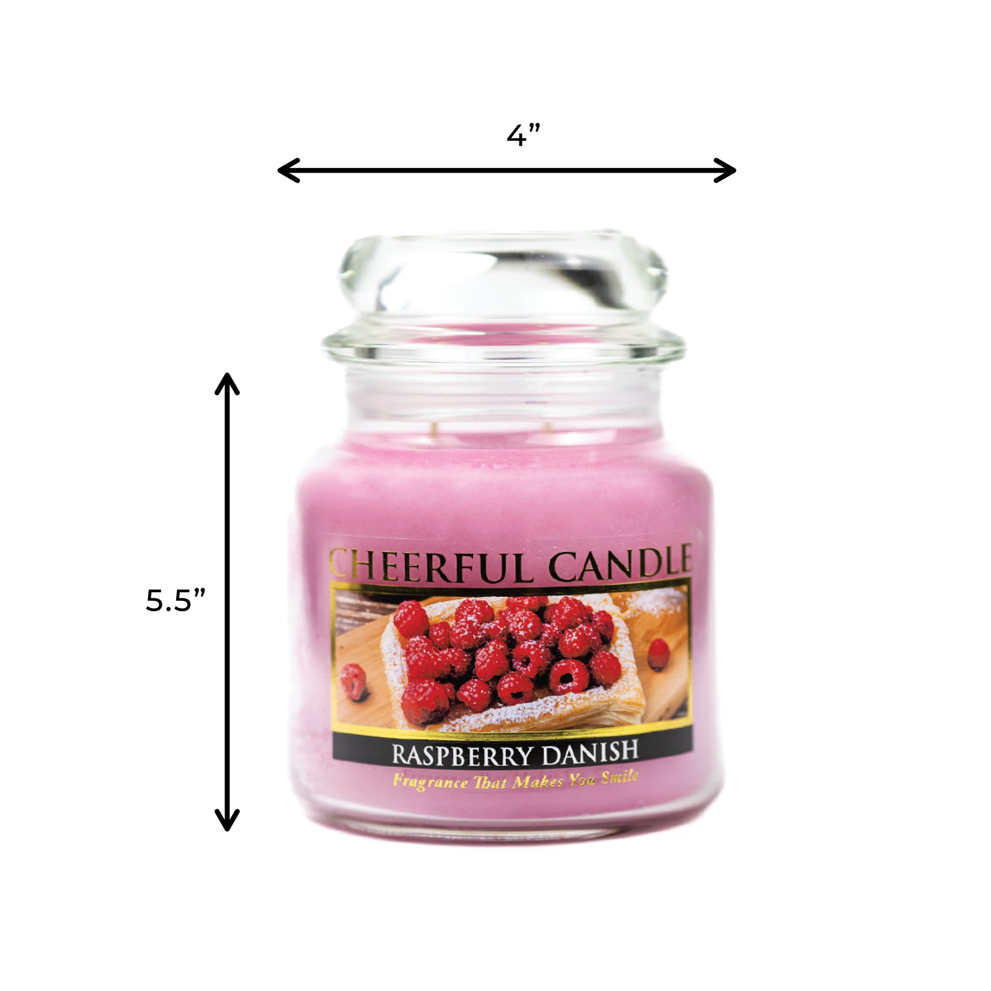 Raspberry Danish - 16 oz Cheerful Candle
