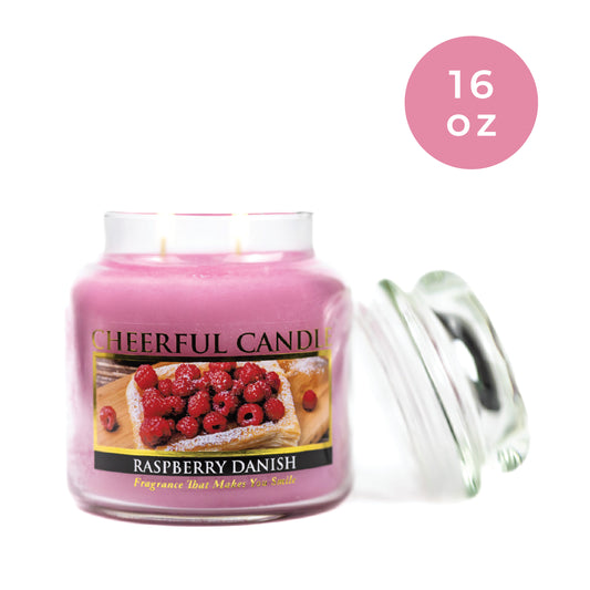 Raspberry Danish - 16 oz Cheerful Candle