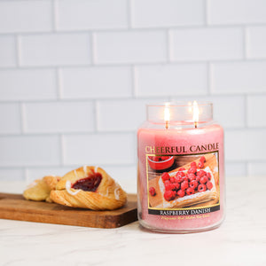 Raspberry Danish - 24 oz Cheerful Candle