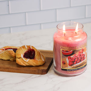 Raspberry Danish - 24 oz Cheerful Candle