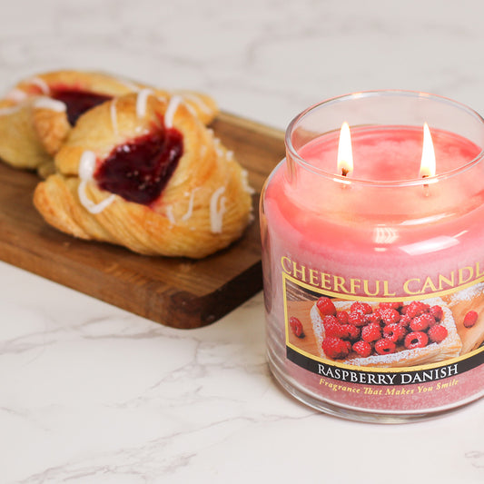 Raspberry Danish - 16 oz Cheerful Candle