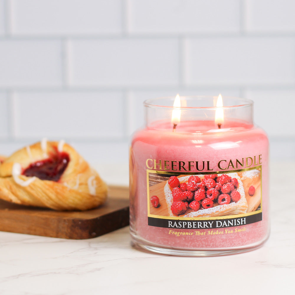 Raspberry Danish - 16 oz Cheerful Candle