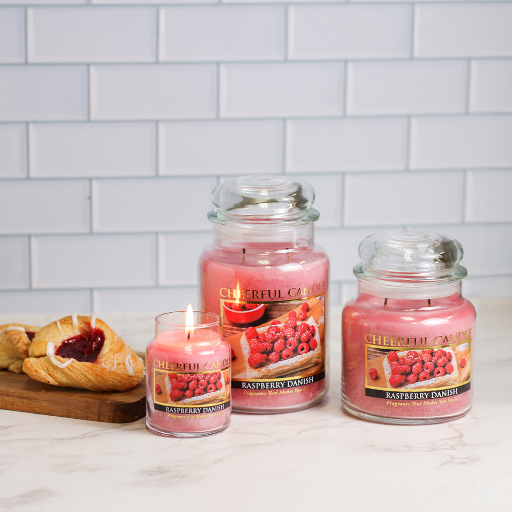 Raspberry Danish - 24 oz Cheerful Candle