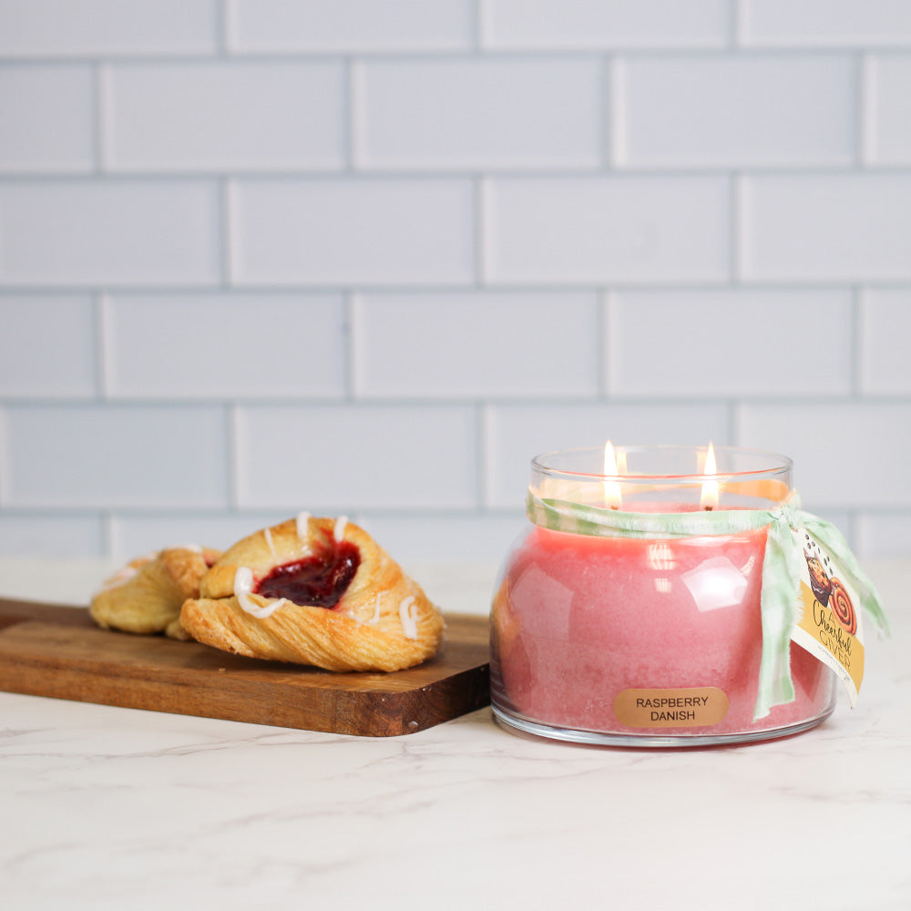 Raspberry Danish - 22 oz Mama Candle