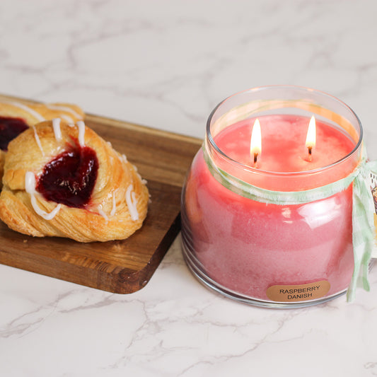 Raspberry Danish - 22 oz Mama Candle