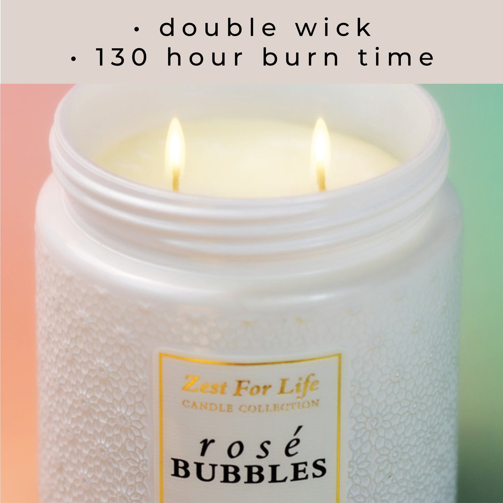 Rosé Bubbles - Zest For Life Candle