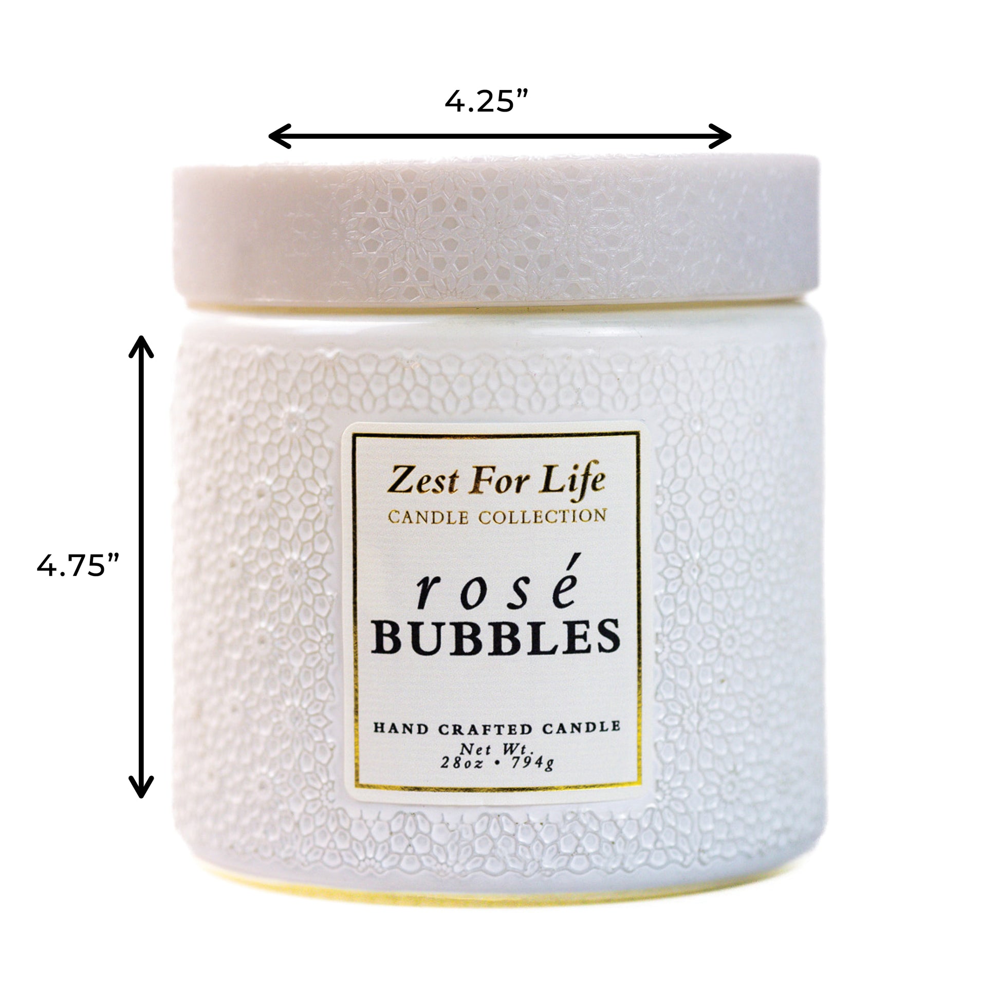 Rosé Bubbles - Zest For Life Candle