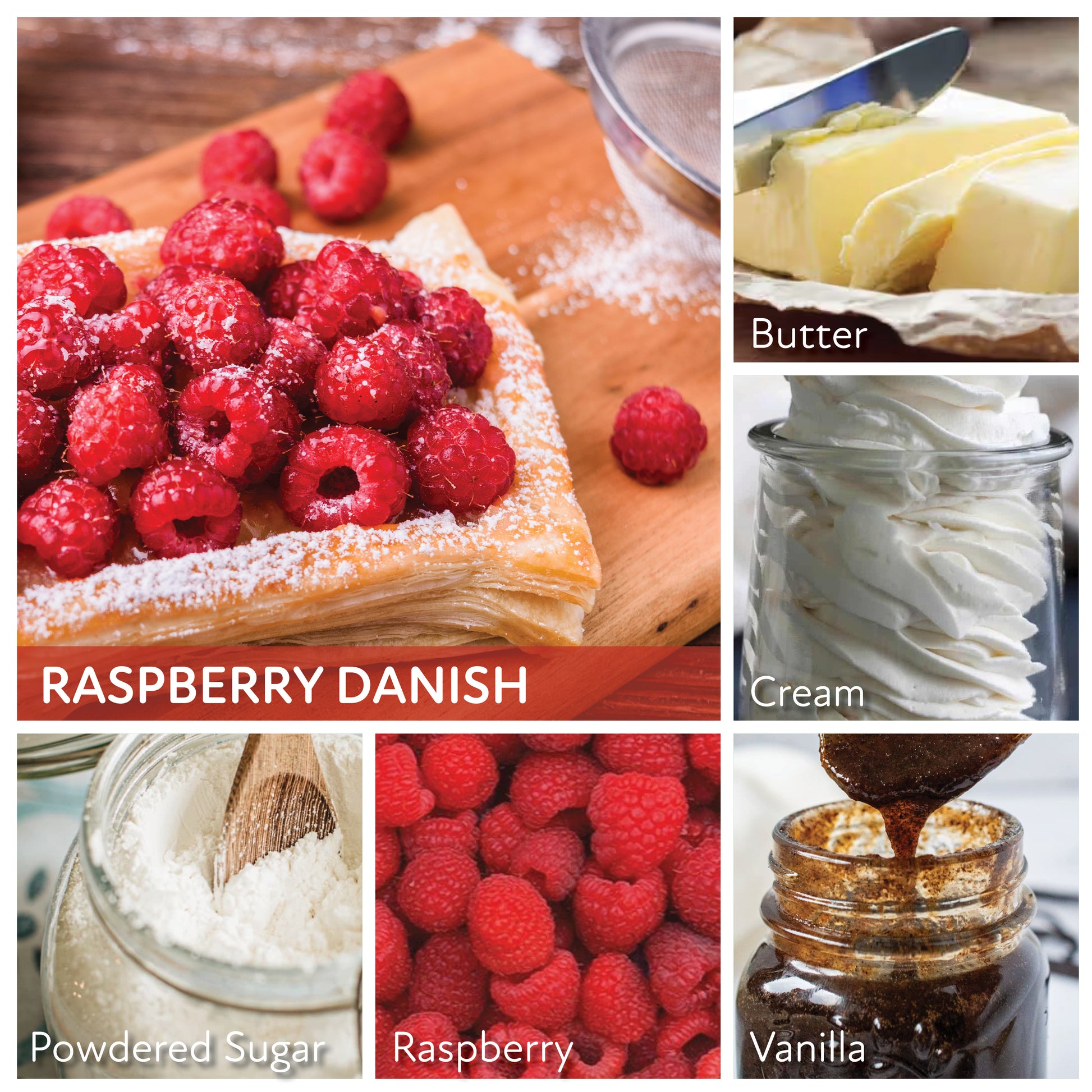 Raspberry Danish - 6 oz Cheerful Candle