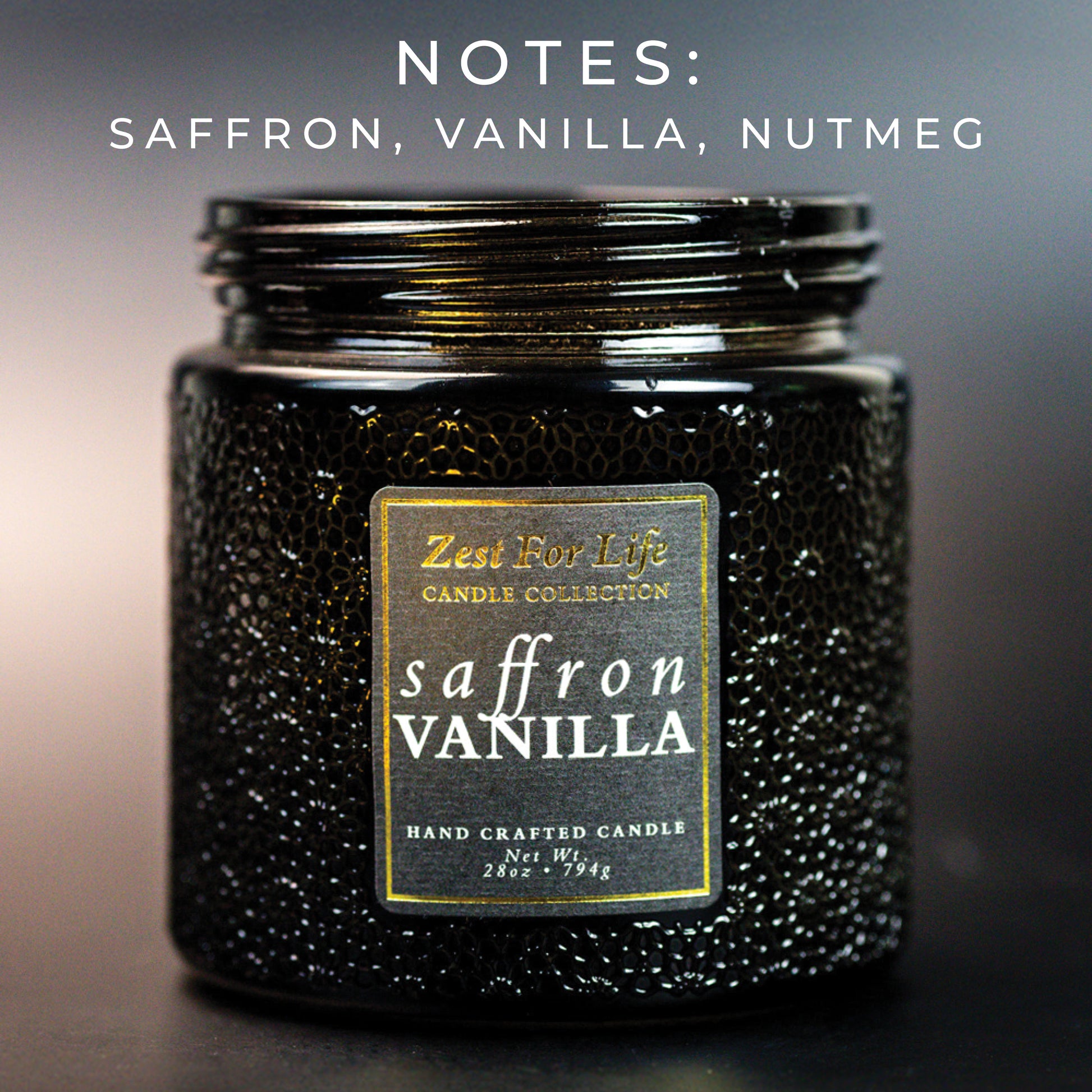 Saffron Vanilla - Zest For Life Candle