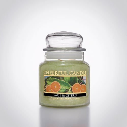 A Cheerful Giver - Sage & Citrus Scented Glass Jar Candle (24 oz) with Lid & True to Life Fragrance Made in USA A Cheerful Giver - Sage & Citrus Scented Glass Jar Candle (24 oz) with Lid & True to Life Fragrance Made in USA