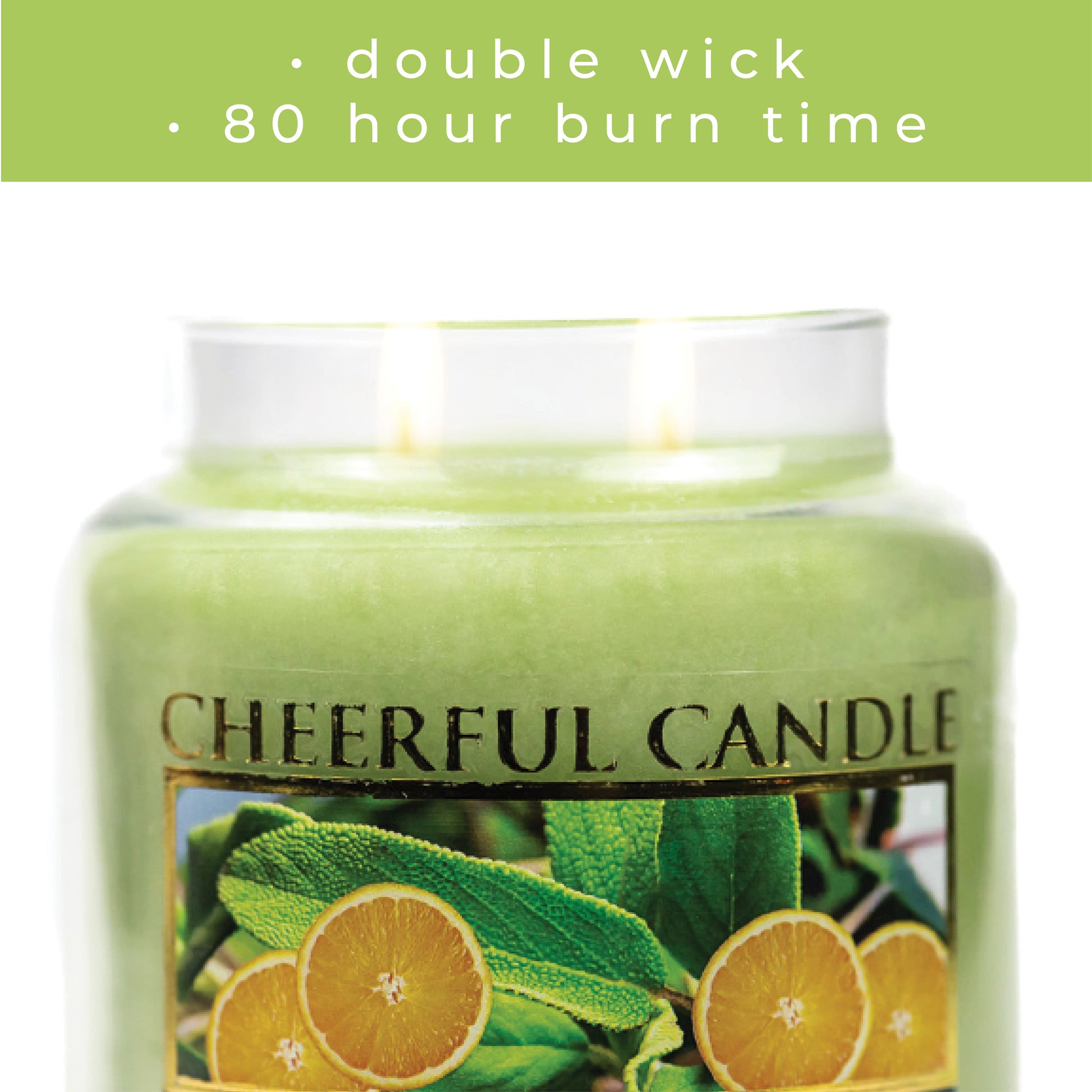 Sage & Citrus - 16 oz Cheerful Candle