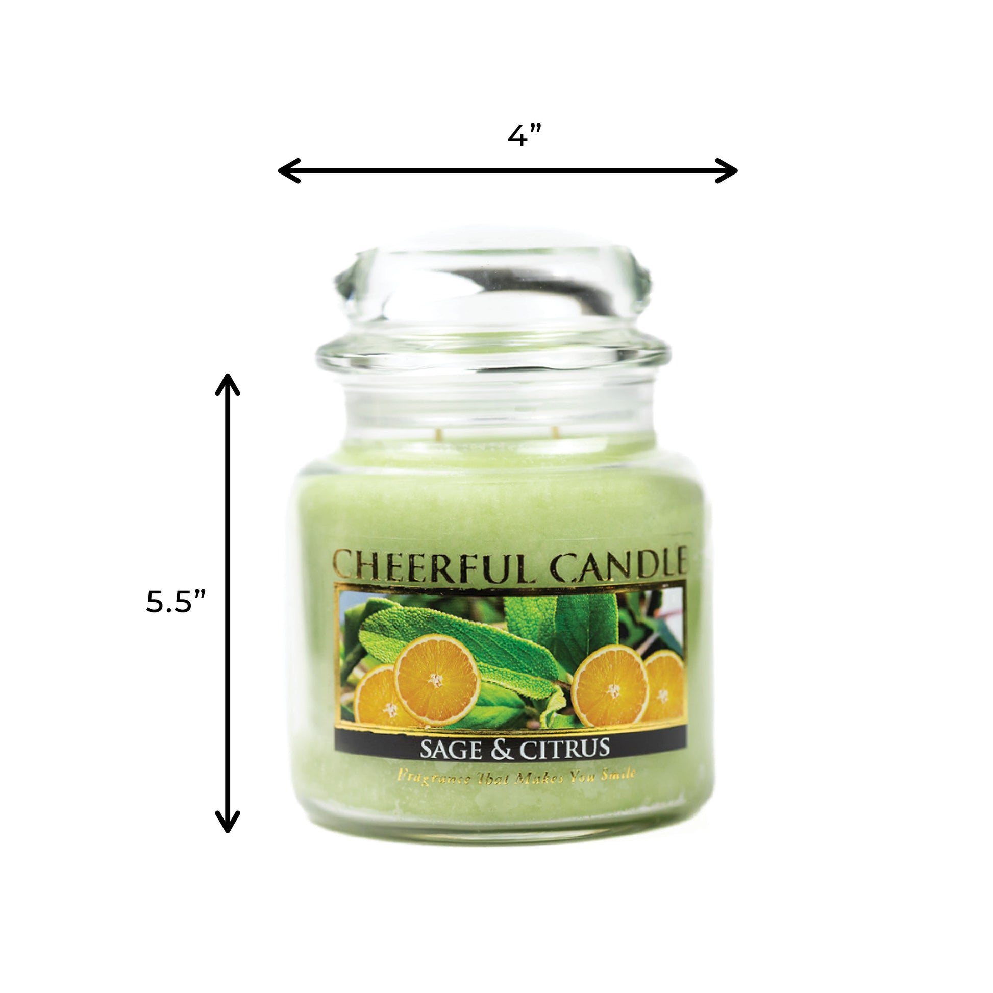 Sage & Citrus - 16 oz Cheerful Candle