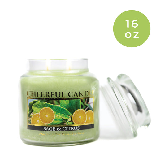 Sage & Citrus - 16 oz Cheerful Candle