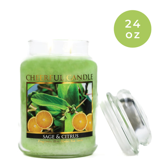 Sage & Citrus - 24 oz Cheerful Candle