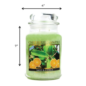 Sage & Citrus - 24 oz Cheerful Candle