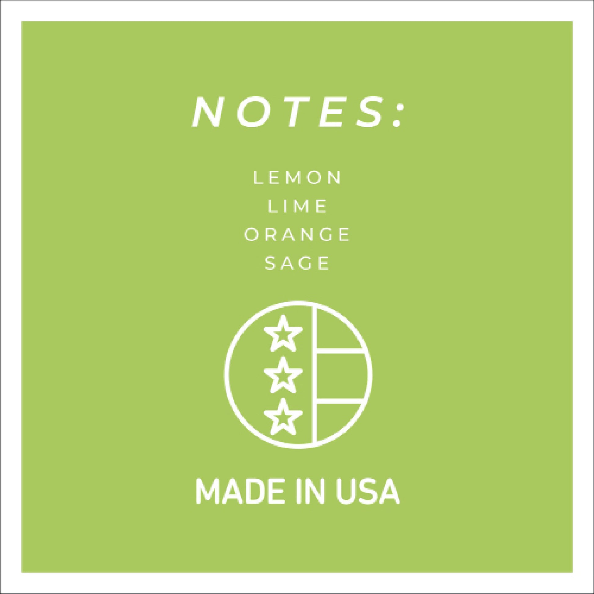 Sage & Citrus - 6 oz Cheerful Candle