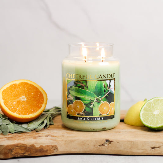 Sage & Citrus - 24 oz Cheerful Candle