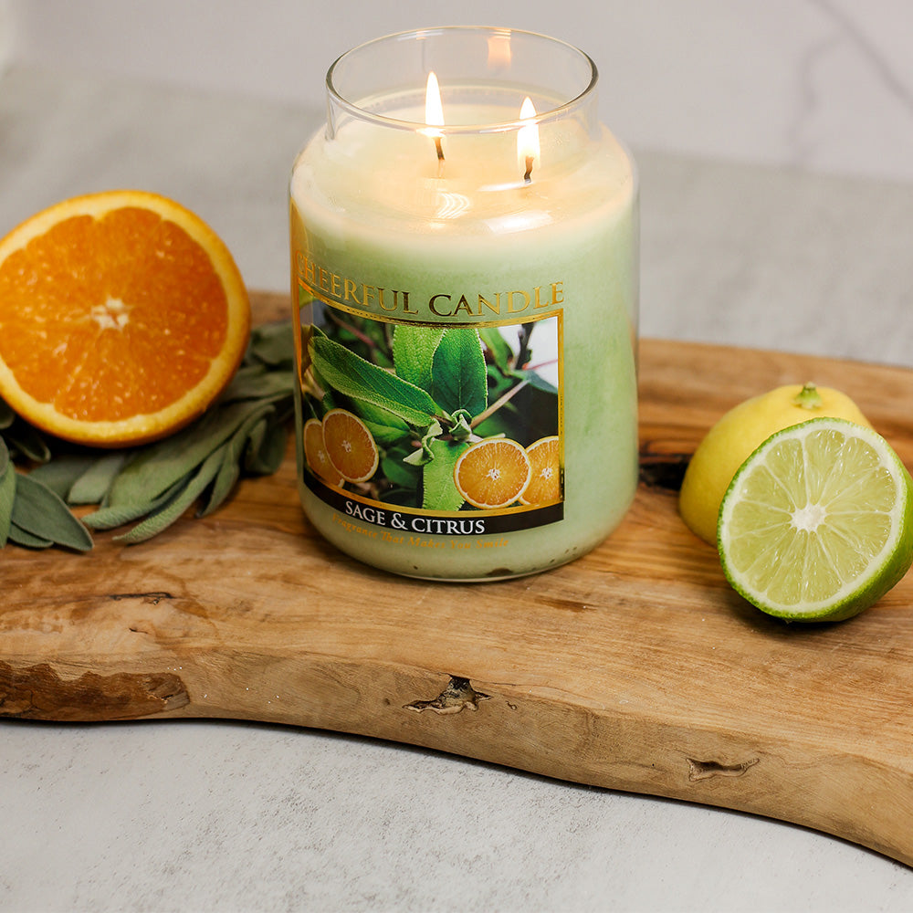 Sage & Citrus - 24 oz Cheerful Candle