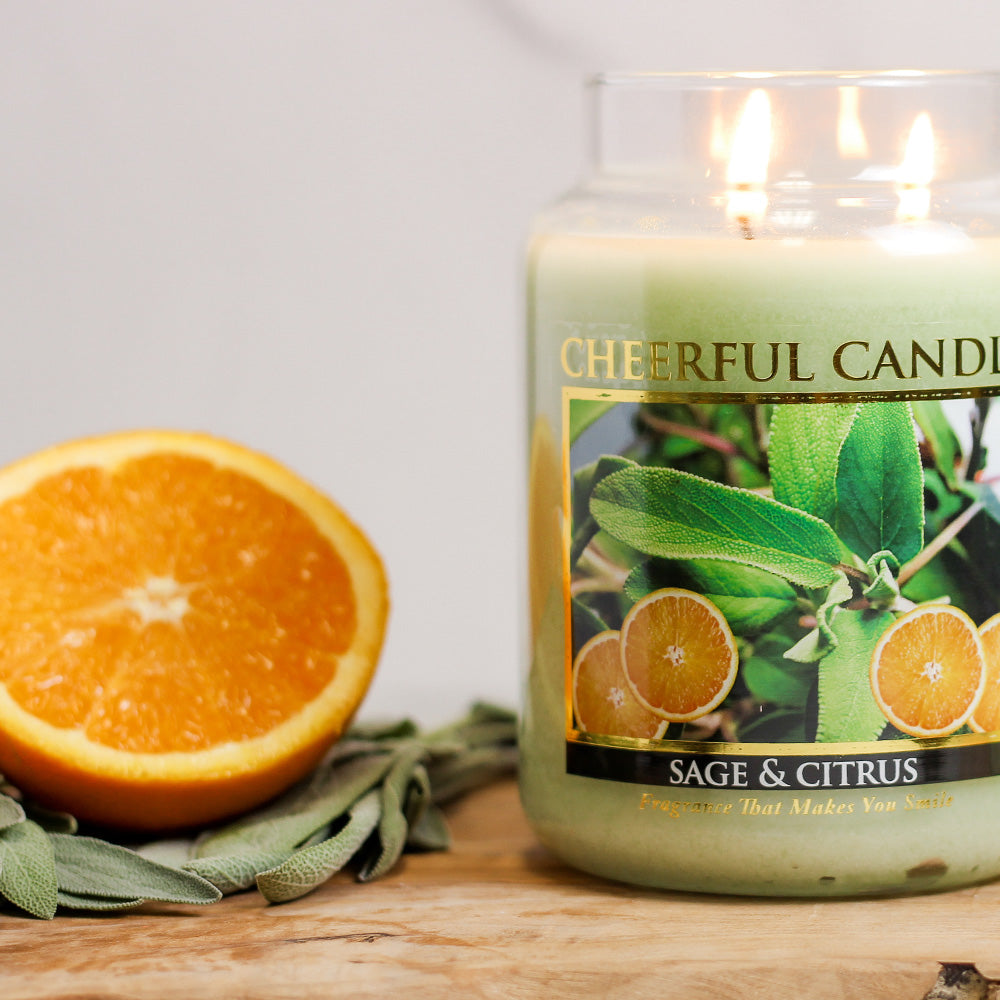 Sage & Citrus - 24 oz Cheerful Candle