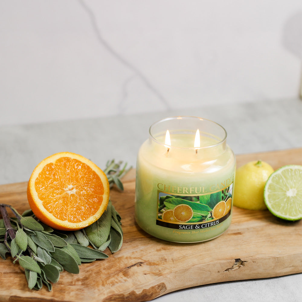 Sage & Citrus - 16 oz Cheerful Candle