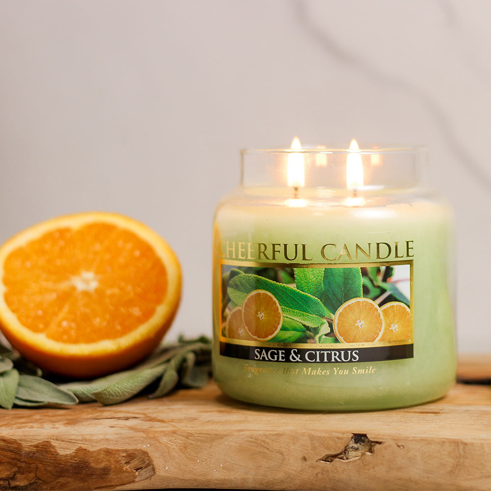 Sage & Citrus - 16 oz Cheerful Candle