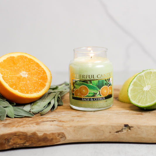 Sage & Citrus - 6 oz Cheerful Candle