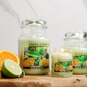 Sage & Citrus - 24 oz Cheerful Candle