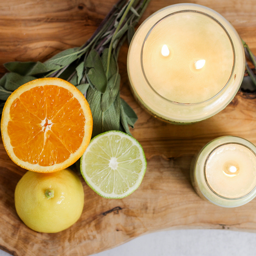 Sage & Citrus - 6 oz Cheerful Candle