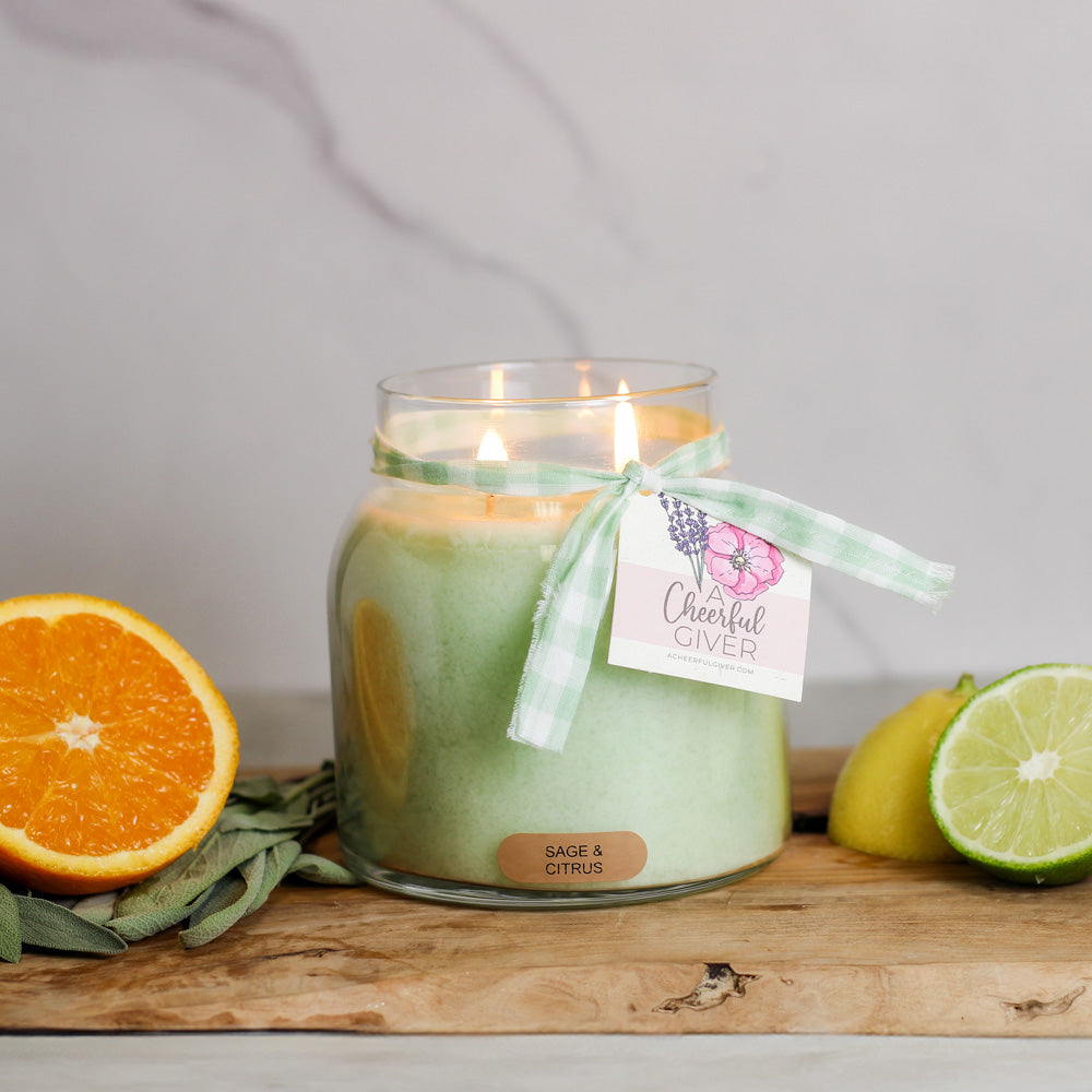 Sage & Citrus - 34 oz Papa Candle