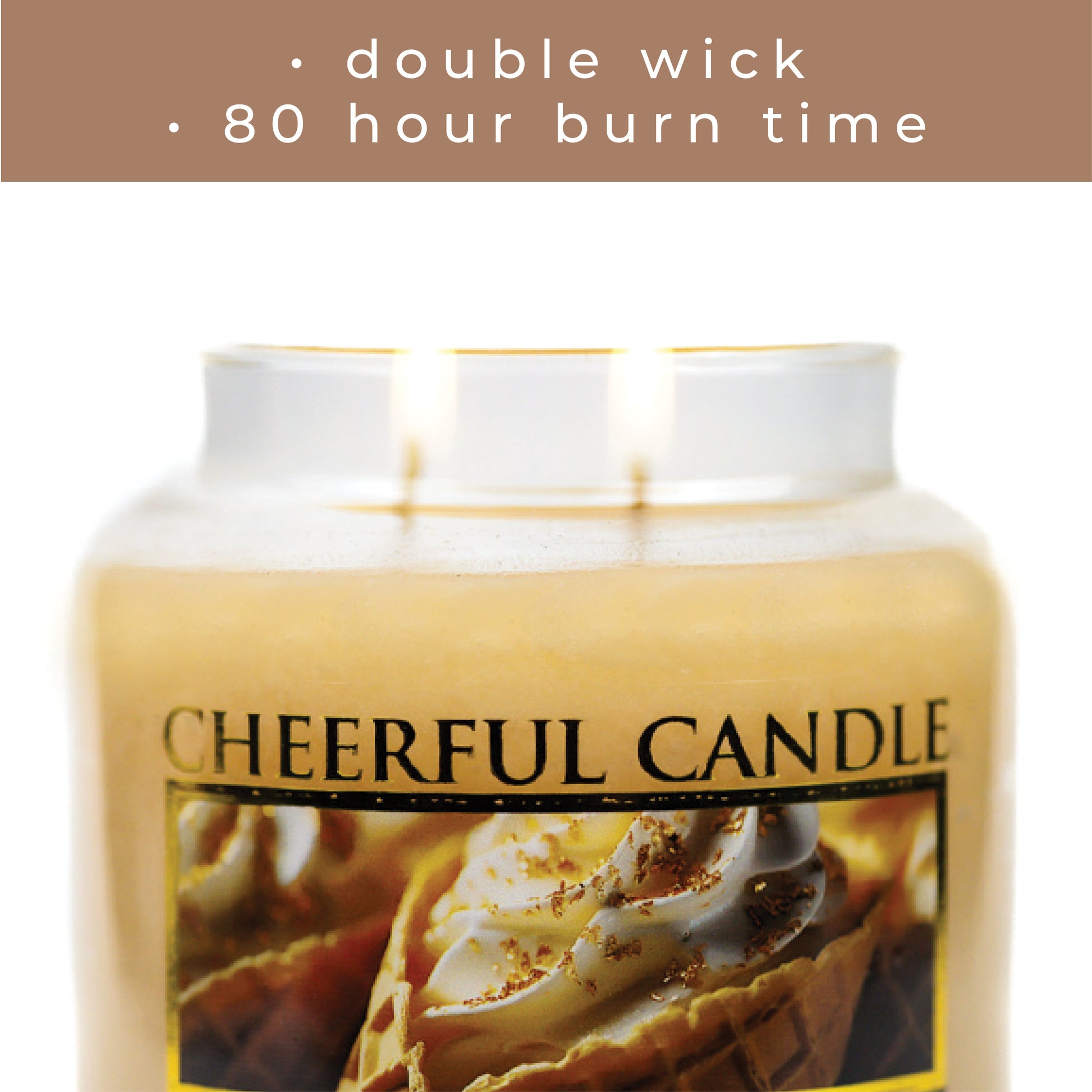 Salted Caramel Cone - 16 oz Cheerful Candle
