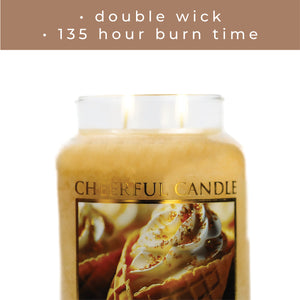 Salted Caramel Cone - 24 oz Cheerful Candle