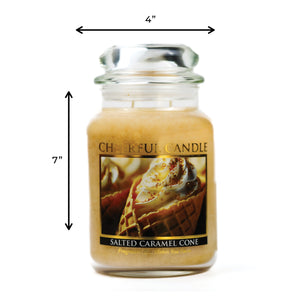 Salted Caramel Cone - 24 oz Cheerful Candle